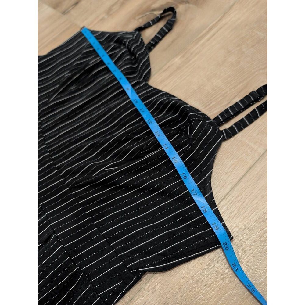 Torrid Black & White Wide Leg Challis Jumpsuit Plus Size 1XL Pockets - Picture 9 of 13